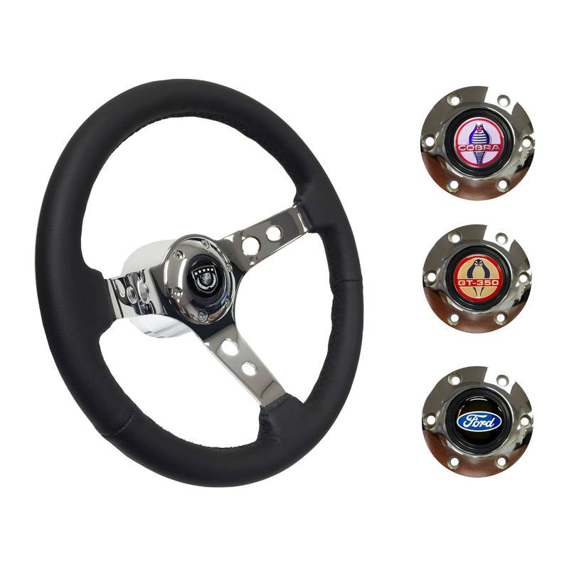 1979-82 Ford Mustang Steering Wheel Kit | Black Leather | ST3095