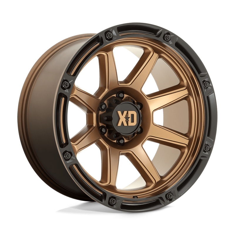 XD Wheels XD863 20″ 5×127 Matte Bronze With Black Lip