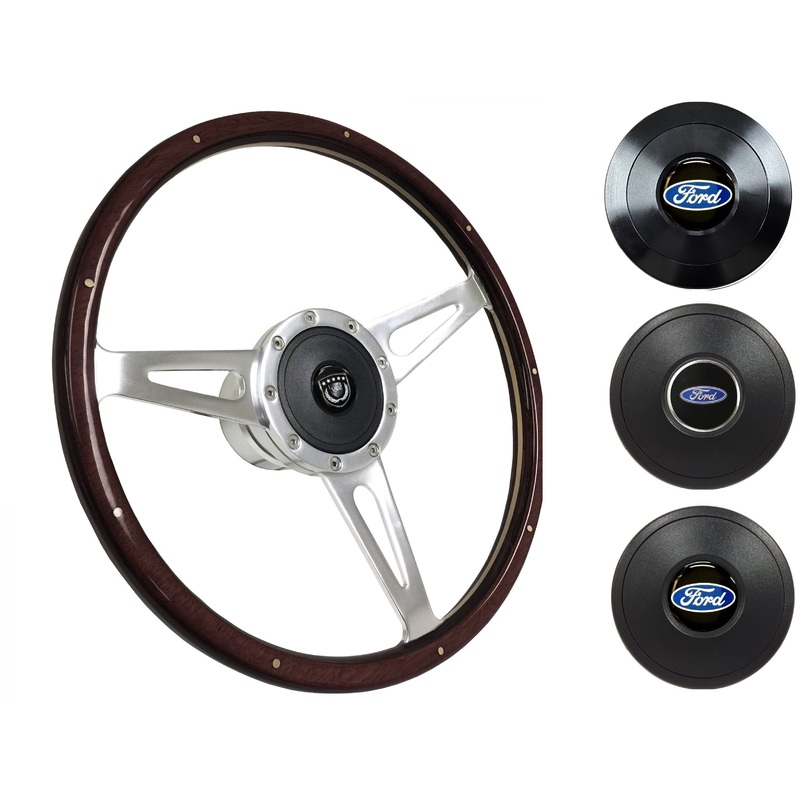 1970-79 Ford Ranchero Steering Wheel Kit | Deluxe Espresso Wood | ST3053A