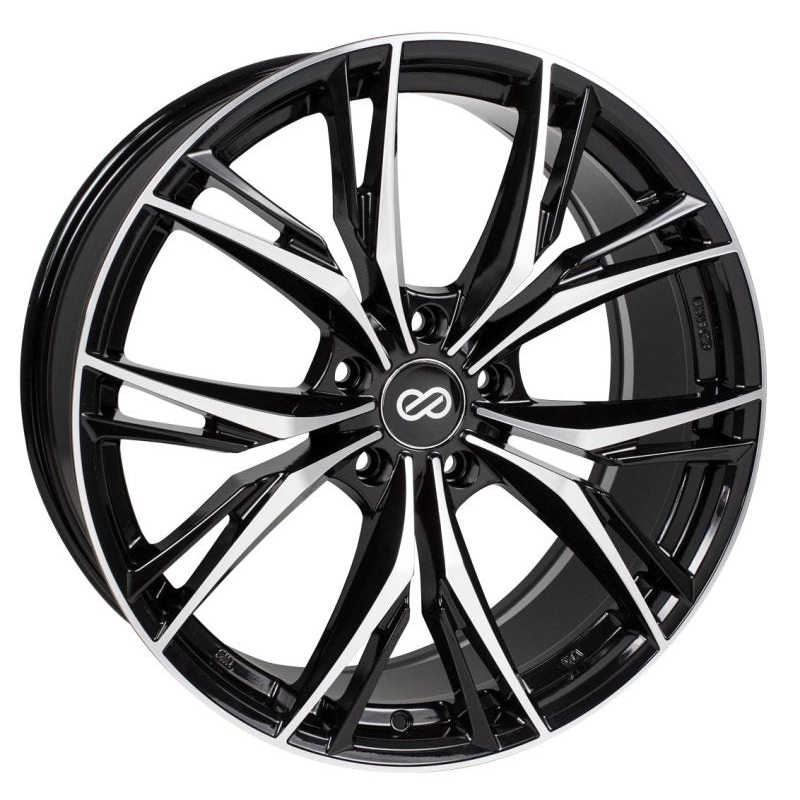 Enkei ONX 17×7.5 45mm Offset 5×100 Bolt Pattern 72.6 Bore Dia Black Machined Wheel