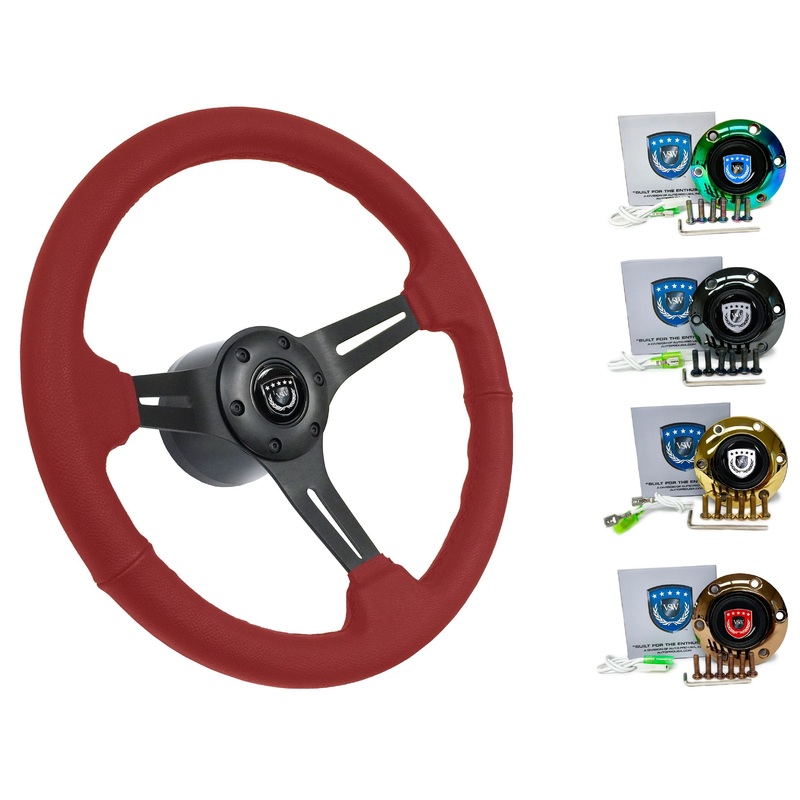 1997-04 Porsche Boxster (986 Manual) Steering Wheel Kit | Red Leather | ST3060RED