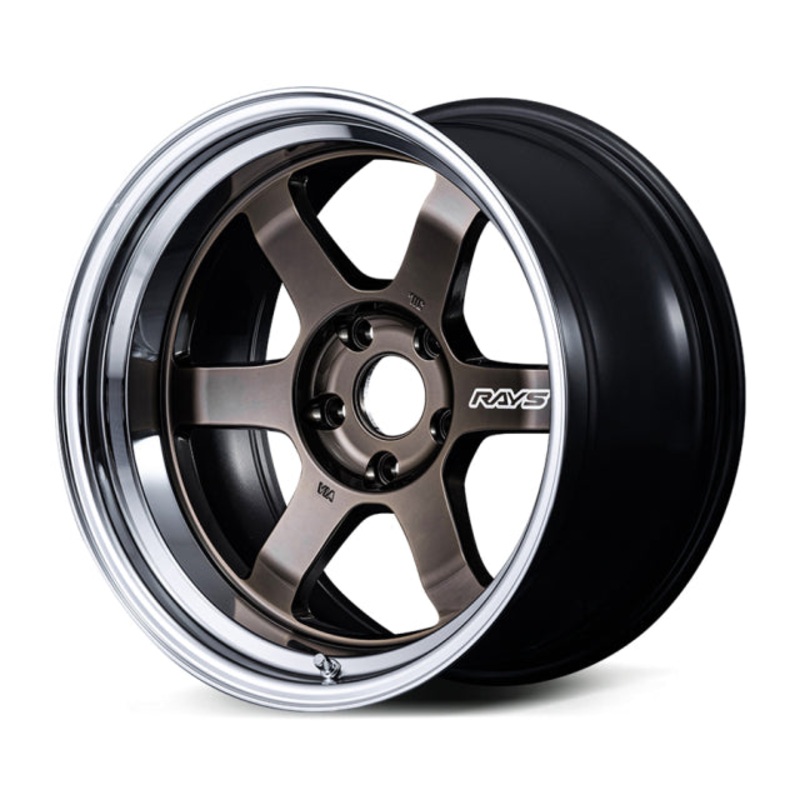 Volk Racing TE37V spec-SR Wheel  – 17×10.5 -25 | 5×114.3 | Shining Bronze Metal w/ FDMC Rim