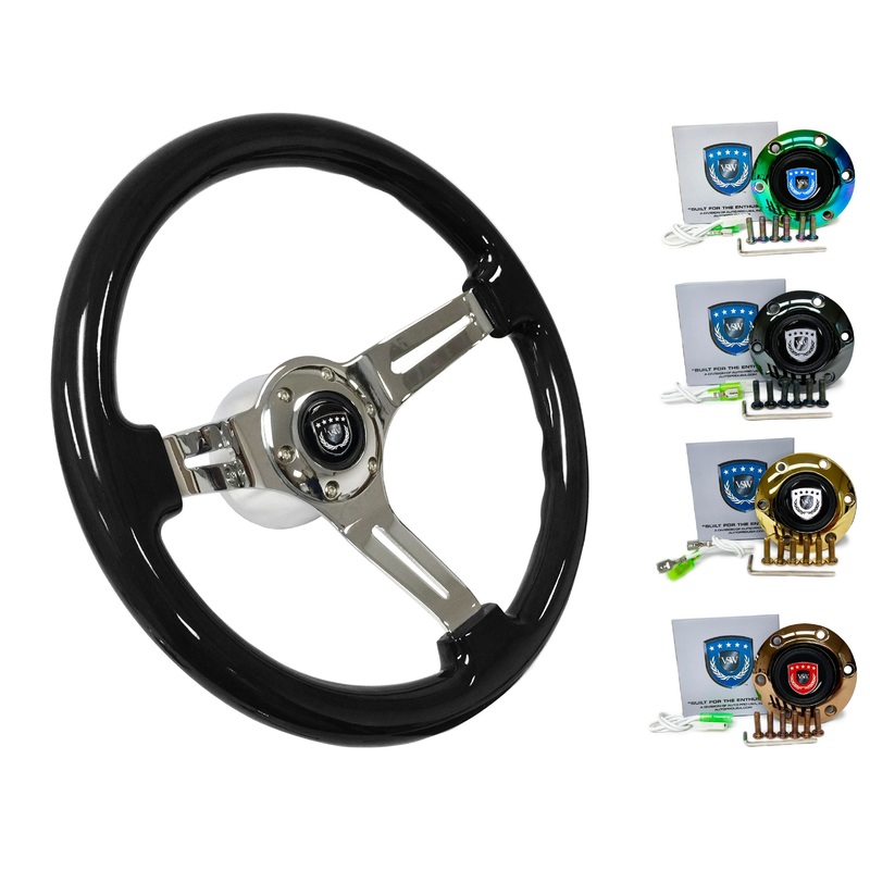 1984-90 BMW 325i Steering Wheel Kit | Black Ash Wood | ST3072