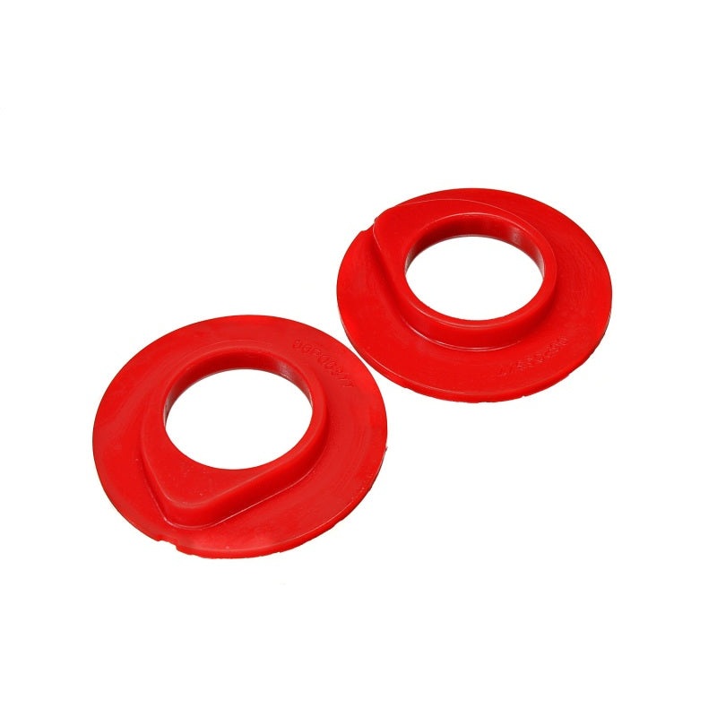 Energy Suspension 90-96 Ford F-150/Ford Bronco Front Coil Spring Isolator Set – Red