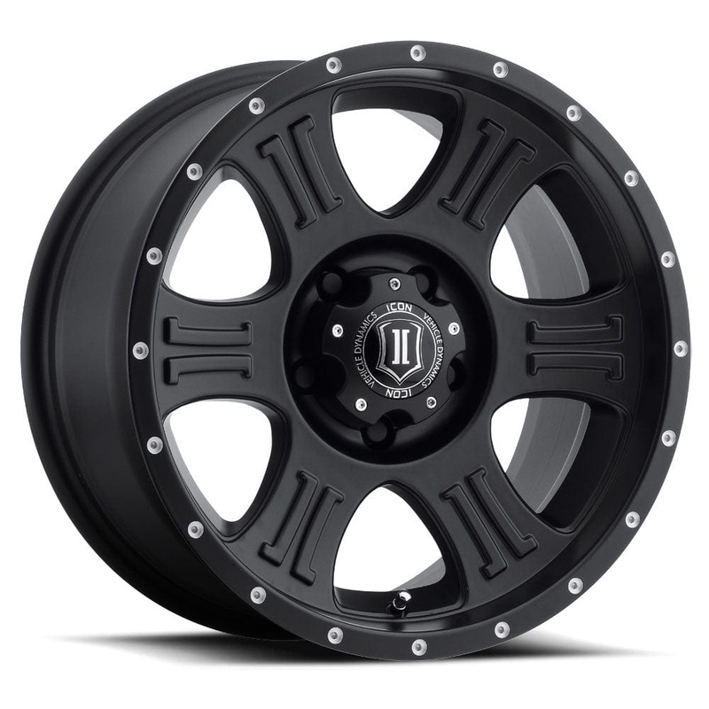 ICON Alloys Shield 20″ 5×150 Satin Black