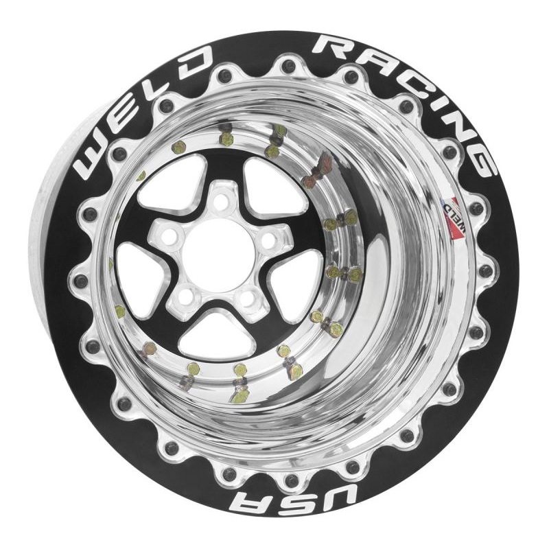 Weld Alumastar 2.0 15×10 / 5×4.75 BP / 7in. BS Black Wheel – Black Single Bead Lock MT
