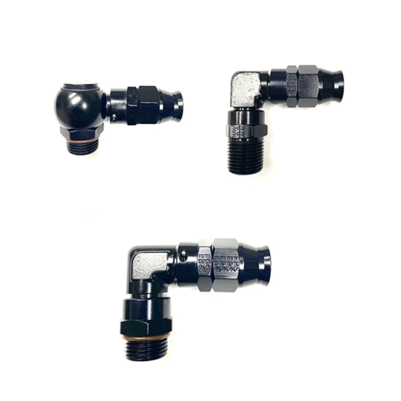 Fragola -8AN 90 Degree Real Street Hose End x -6AN Male ORB (9/16-18)