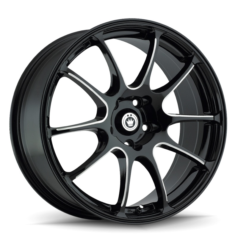 Konig Illusion 15×6.5 4×100 ET38 Black/Ball Cut Machine