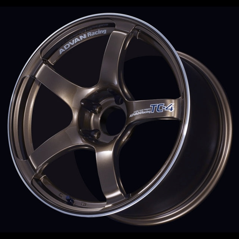 Advan TC-4 Wheel – 17×8.0 +45 | 5×100 | Umber Bronze Metallic & Ring