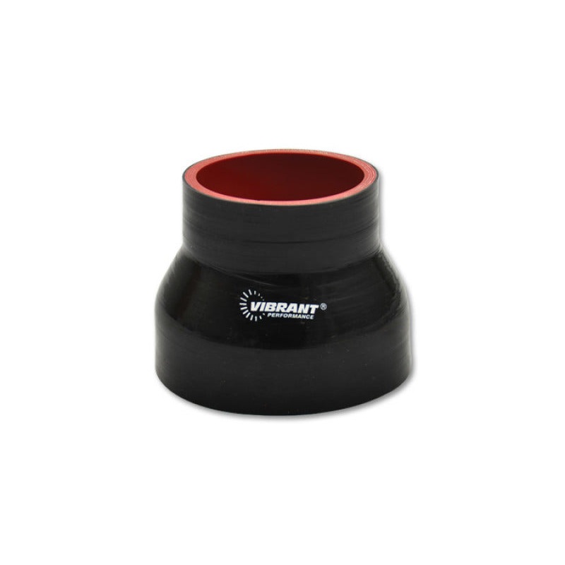 Vibrant 4 Ply Reducer Coupler 3in ID x 2.5in ID x 4.5n Long – Black