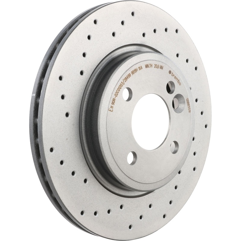 XTRA Drilled Front Disc Brake Rotor – 09.8655.1X