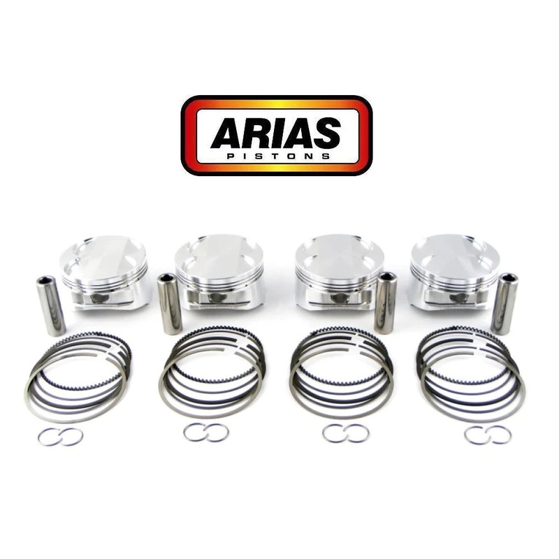 Arias Pistons Honda 2.2L OEM Bore 3.445 CH 1.200 Stroke 3.740 Rod 5.571 Flat Top Head 50cc
