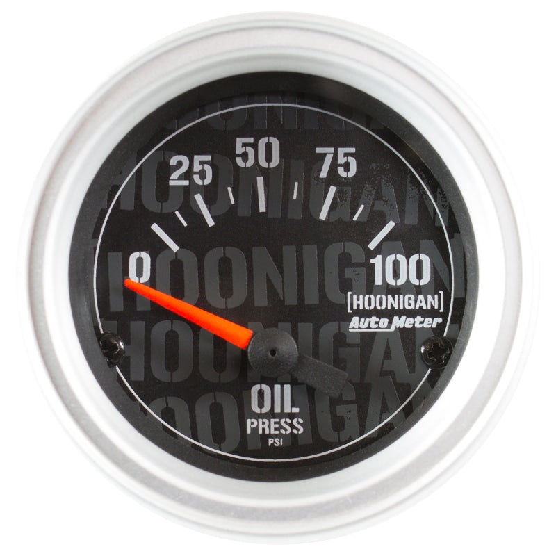 Autometer Hoonigan Oil Pressure Gauge Electrical 52mm Universal | 4327-09000
