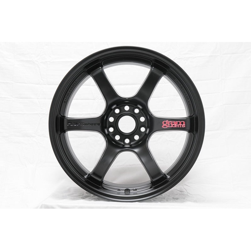 Gram Lights 57DR 18×8.5 +37 5-108 Semi Gloss Black Wheel (Min Order Qty 20)