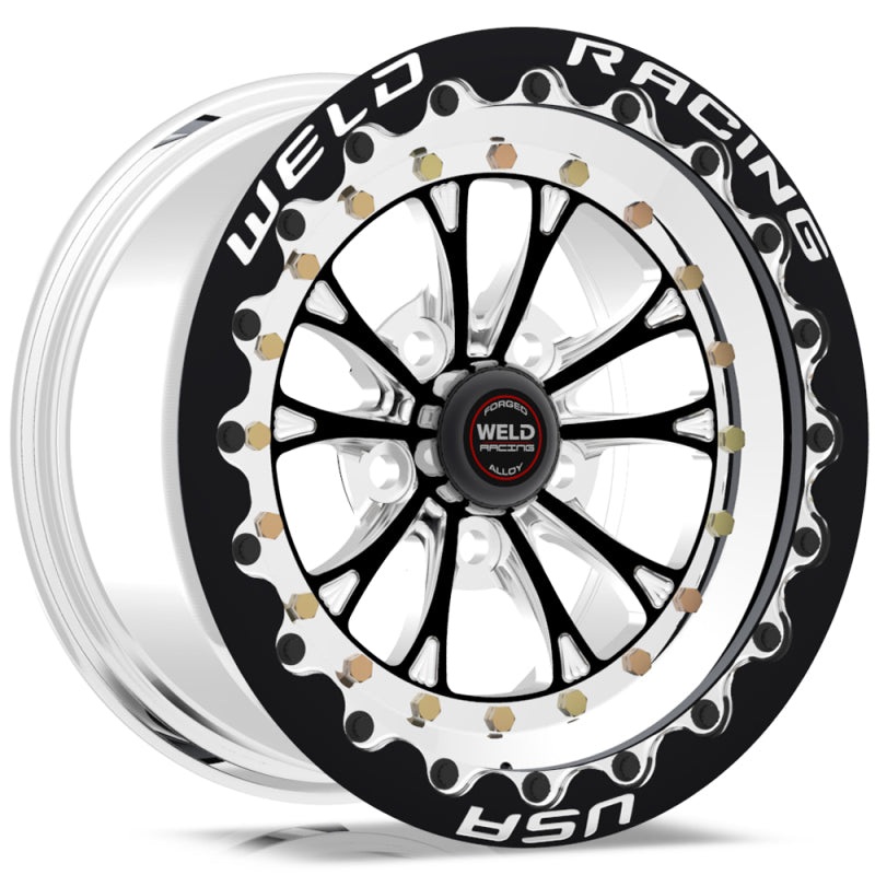 Weld Vitesse 15×10 / 5x115mm BP / 6.5in. BS Black Wheel – Black Single Beadlock MT