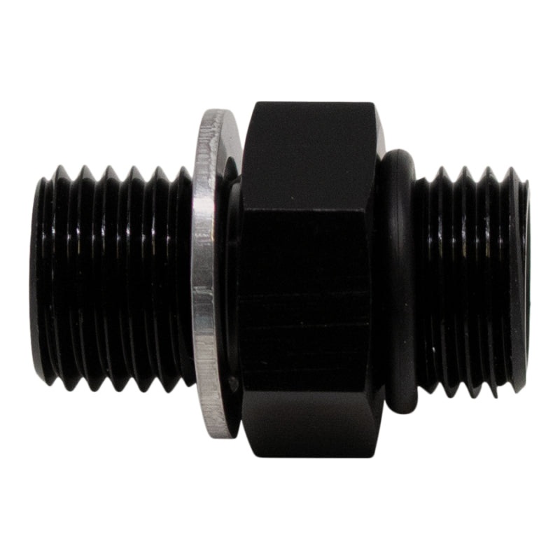 DeatschWerks 8AN ORB Male to M18 X 1.5 Metric Male (Incl O-Ring and Washer) – Anodized Matte Black
