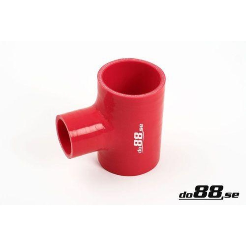 Silicone Hose Red T 2,375” + 1”  (60mm+25mm)