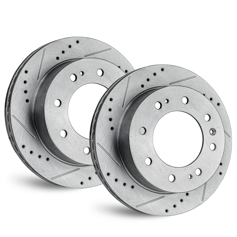 APF Front Brake Rotors Compatible for Mazda B2300 2001-2002 Zinc Drilled/Slot | 286 MM / 11.26 Inch Rotor Diameter | OEM Fitment | Rust Free | 10YR WTY | 2 Rotors