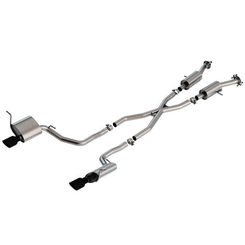 Borla 14-20 Jeep Grand Cherokee 3.6L V6 2/4WD 2.25in S-Type Cat-back – Black Chrome