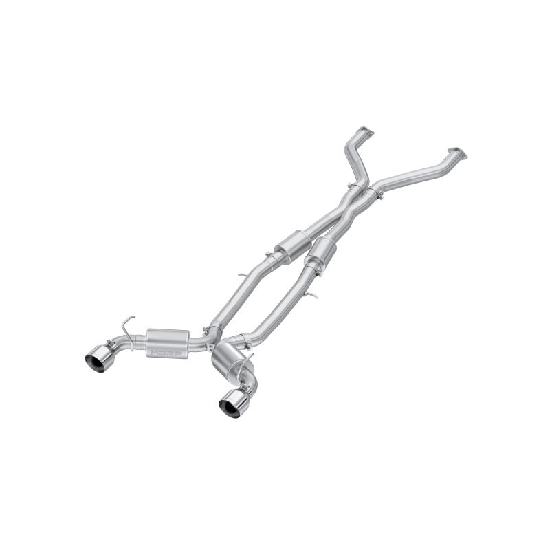 MBRP 23-24 Nissan Z 3.0L Armor Pro T304 Stainless Steel 3in Cat-Back Dual Rear Exit w/ 5in OD Stainless Steel Tips | S4408304