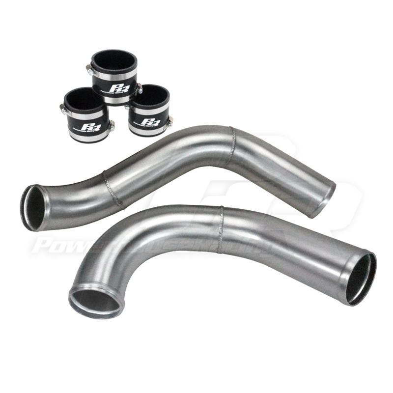 PowerHouse Racing (PHR) 3.0″ Street Torque Hot Side (Drop Down) Intercooler Pipe Kit for Straight Entry Intercooler- Polished