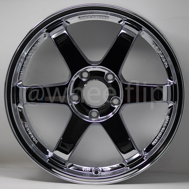 Volk Racing TE37SL 18×9.5 +15, 18×10.5 +20 5×120 Chrome Plating (SET)