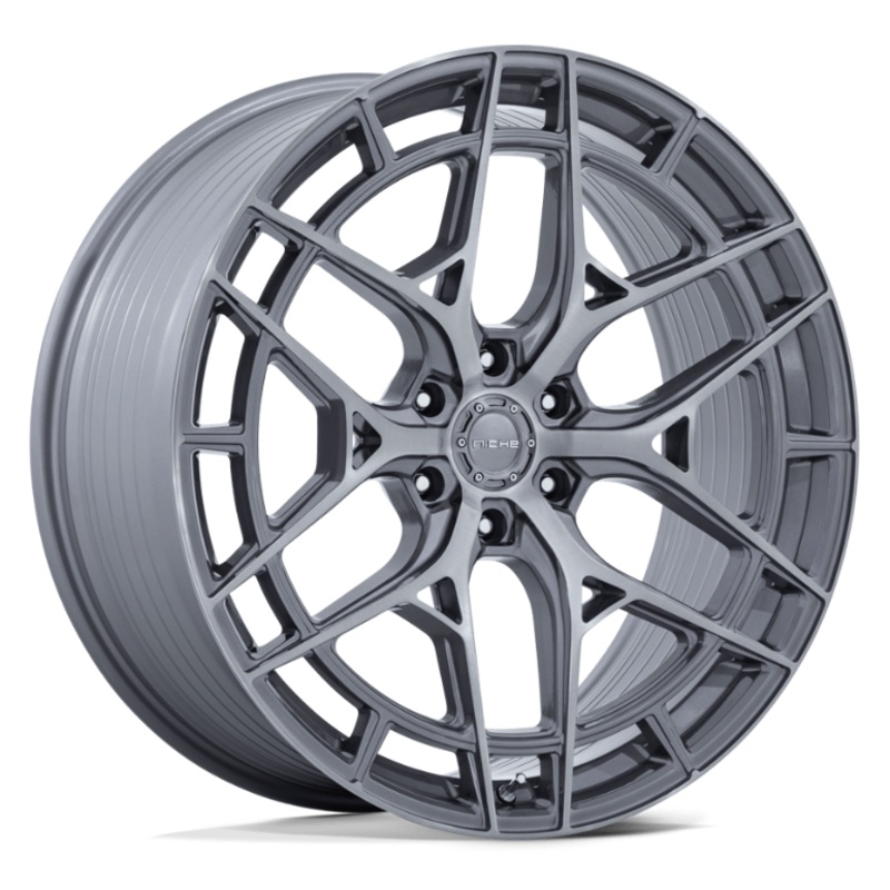 22×10 Niche NC284 Adria Platinum w Brushed Face