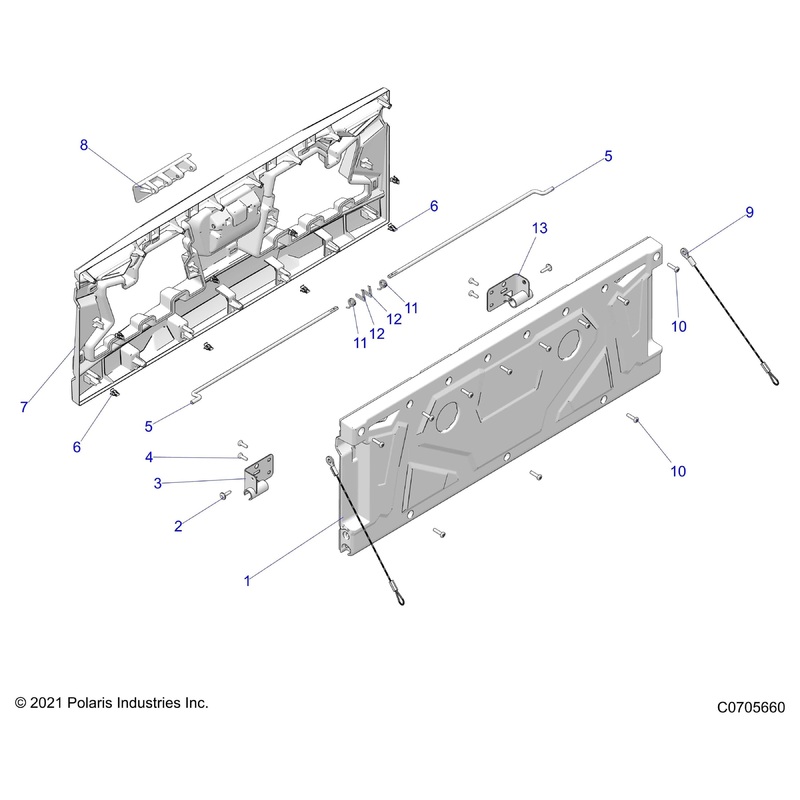 Weld-Tailgate Pivot,Lh,Blk by Polaris