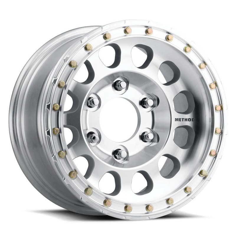 Method MR103 Beadlock 15×8 -24mm Offset 5×5.5 108mm CB Raw Machined Race Drilled w/BH-H24100 Wheel | MR10358055324BR