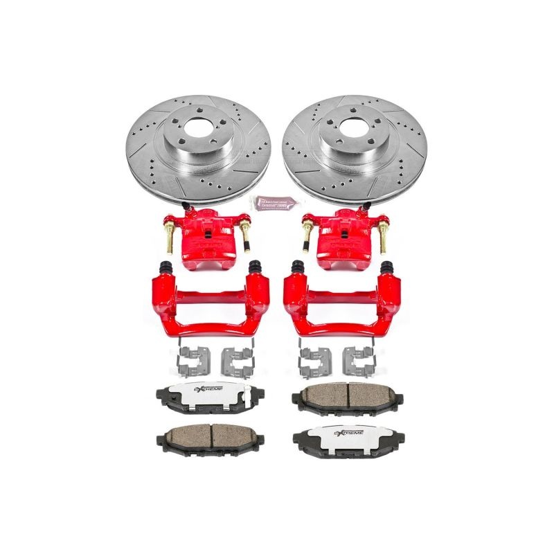 Power Stop 09-13 Subaru Forester Z26 Street Kit w/ Calipers – Rear | KC4631-26