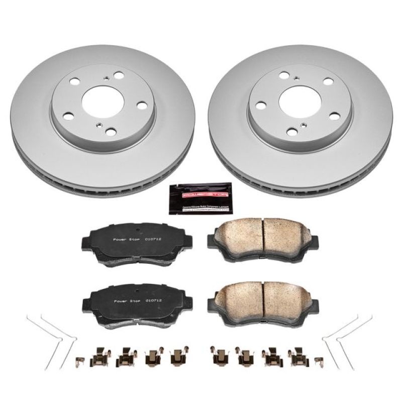 Power Stop Front Z17 Evolution Geomet Coated Brake Kit Lexus ES300 1992-1996 / Toyota Avalon 1995-1997 / Camry 1992-2001 | CRK1054