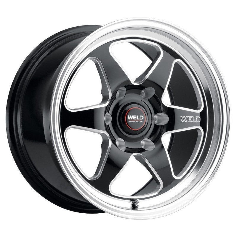 Weld S156 20×9.5 Ventura 6 Drag 6×127 ET35 BS6.625 Gloss BLK MIL DIA 78.1