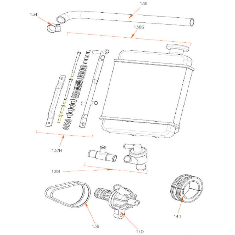 139. (880) Rok TT Water Pump Belt