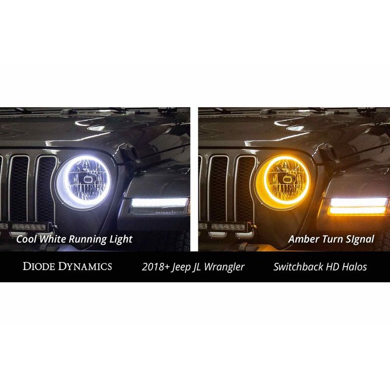 Diode Dynamics DD HD LED Halos: Set – 110mm / White-Amber Switchback (DD2064)