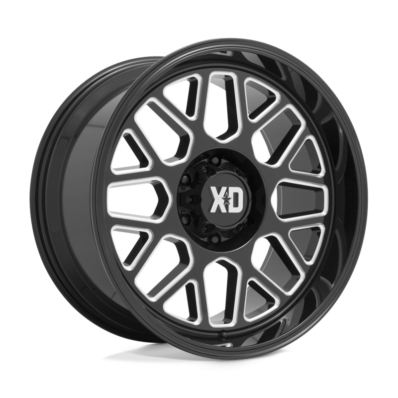 XD Wheels XD849 Grenade II 20″ 8×165.1 Gloss Black Milled