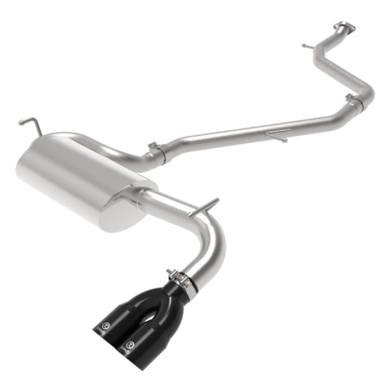 aFe Takeda 2.5in 304 Stainless Steel Cat-Back Exhaust w/ Black Tip Toyota C-HR 2.0L 2018-21 / GR Supra 2020+ | 49-36044-B