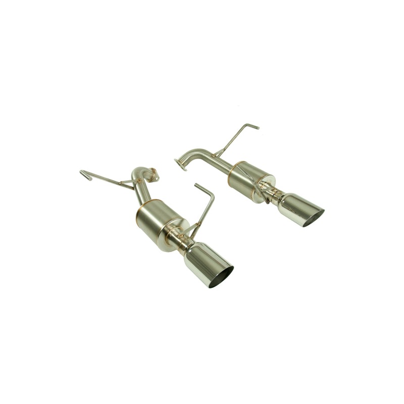 Nameless Performance [18-19 Legacy 3.6R] Dual Exit AxleBack w/ Single wall 4″ Polished tips and 5″ Mufflers  | SUAB18LEG-5MU
