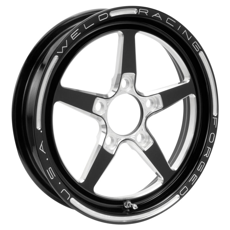 Weld Alumastar 1-Piece 15×3.5 / 5×4.5 BP / 1.75in. BS Black Wheel – Non-Beadlock