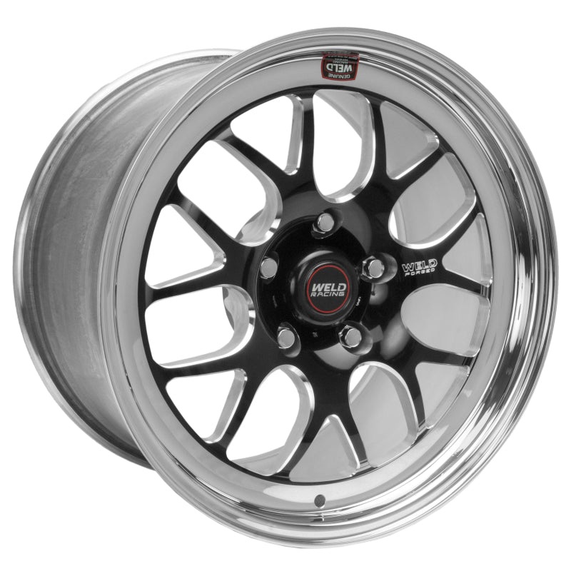 Weld S77 17×9 / 5×4.75 BP / 6.2in. BS Black Wheel (High Pad) – Non-Beadlock