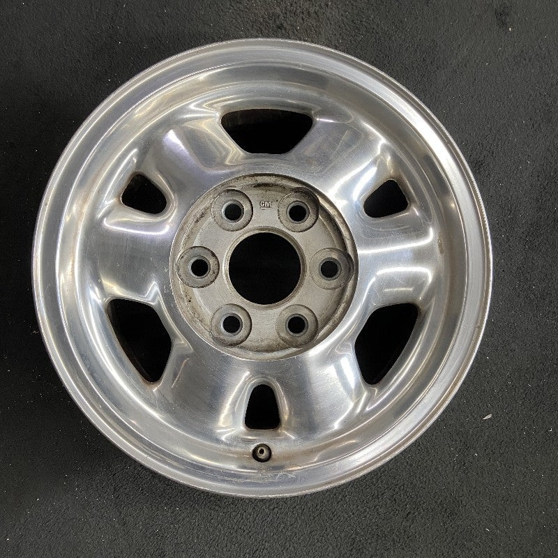 16″ SIERRA 1500 PICKUP 99 16×7″ aluminum 6 spoke rounded spokes polished opt QC3 Original OEM Wheel Rim