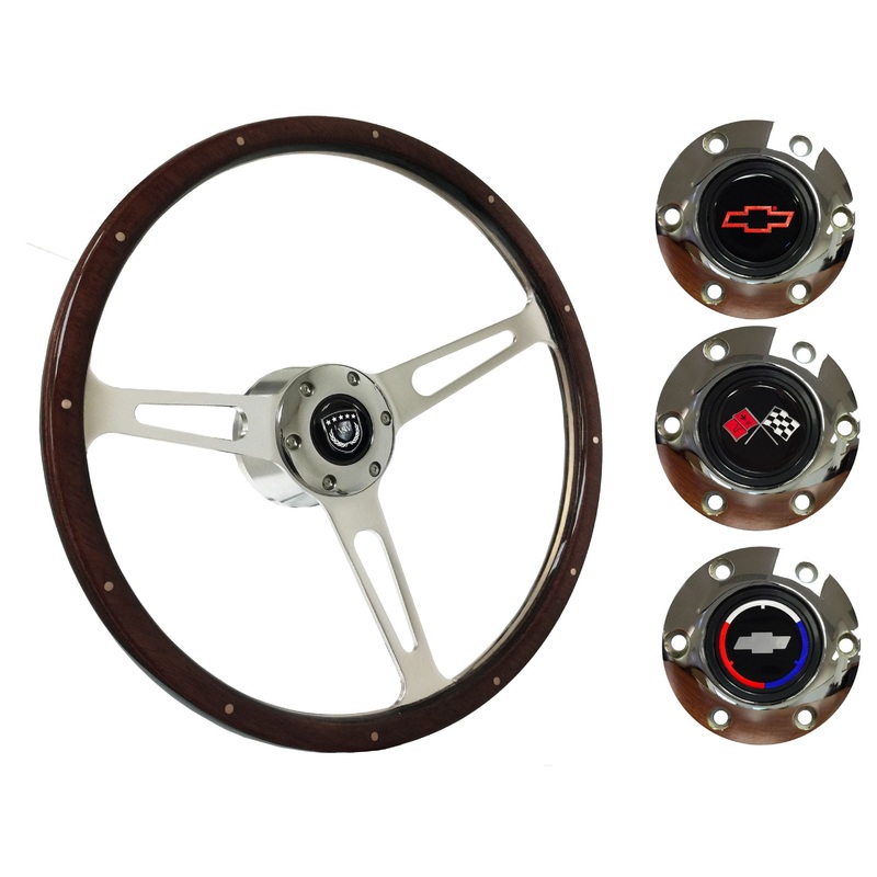 1970-88 Monte Carlo Steering Wheel Kit | Deluxe Espresso Wood | ST3554A
