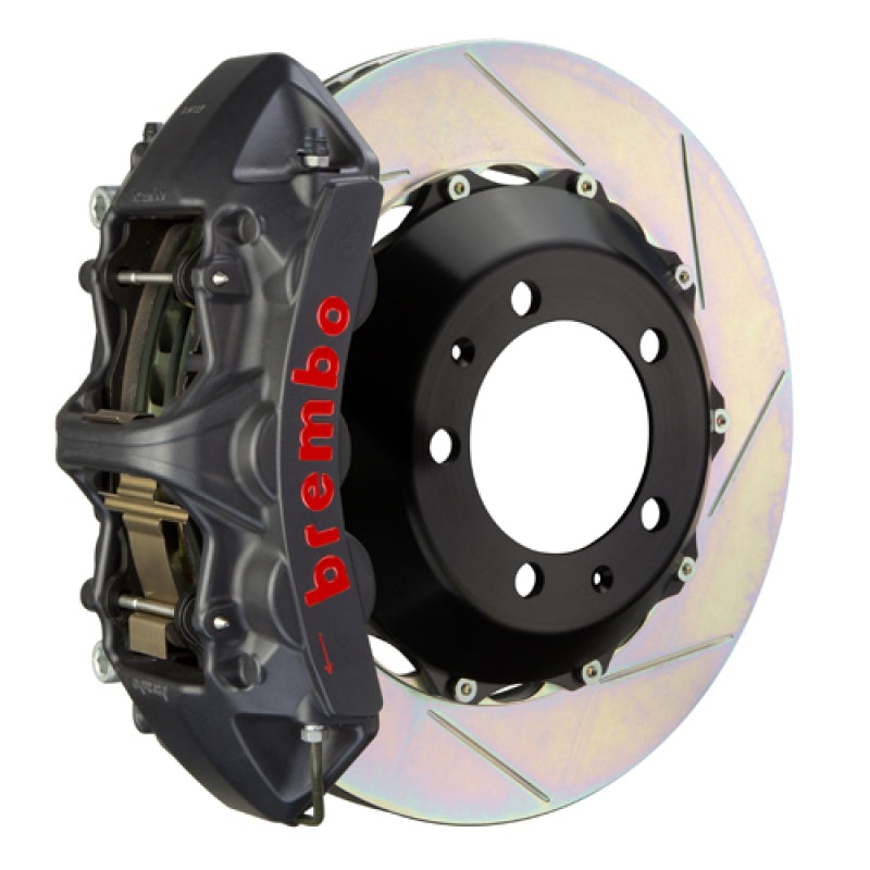 Brembo 12-19 Range Rover Evoque Front GTS BBK 6 Piston Cast 380×32 2pc Rotor Slotted Type1-Black HA
