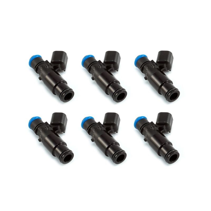 Injector Dynamics ID1050X Injectors 14mm Black Adaptor Bottom Set of 6 (1050.48.14.14B.6)