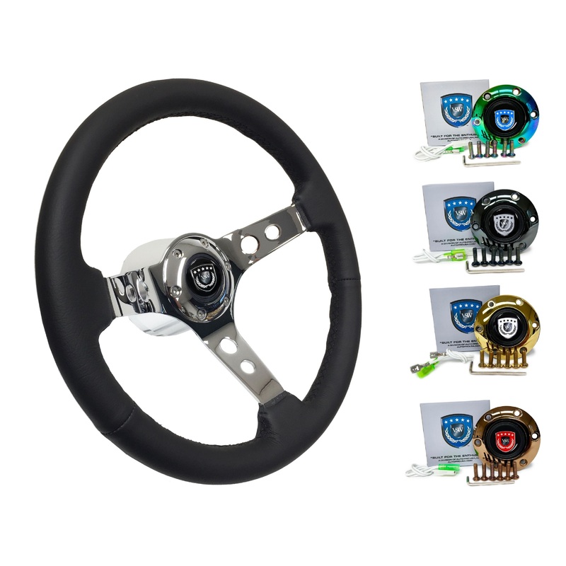 1999-04 Porsche 911 (996) Steering Wheel Kit | Black Leather | ST3095