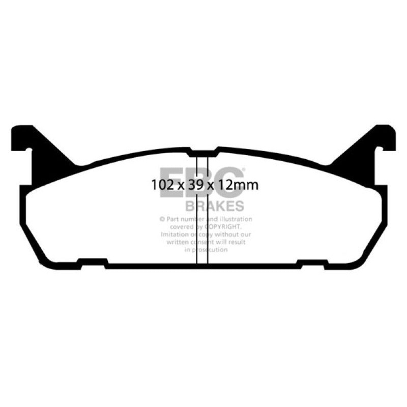 EBC 91-96 Ford Escort 1.8 Ultimax2 Rear Brake Pads